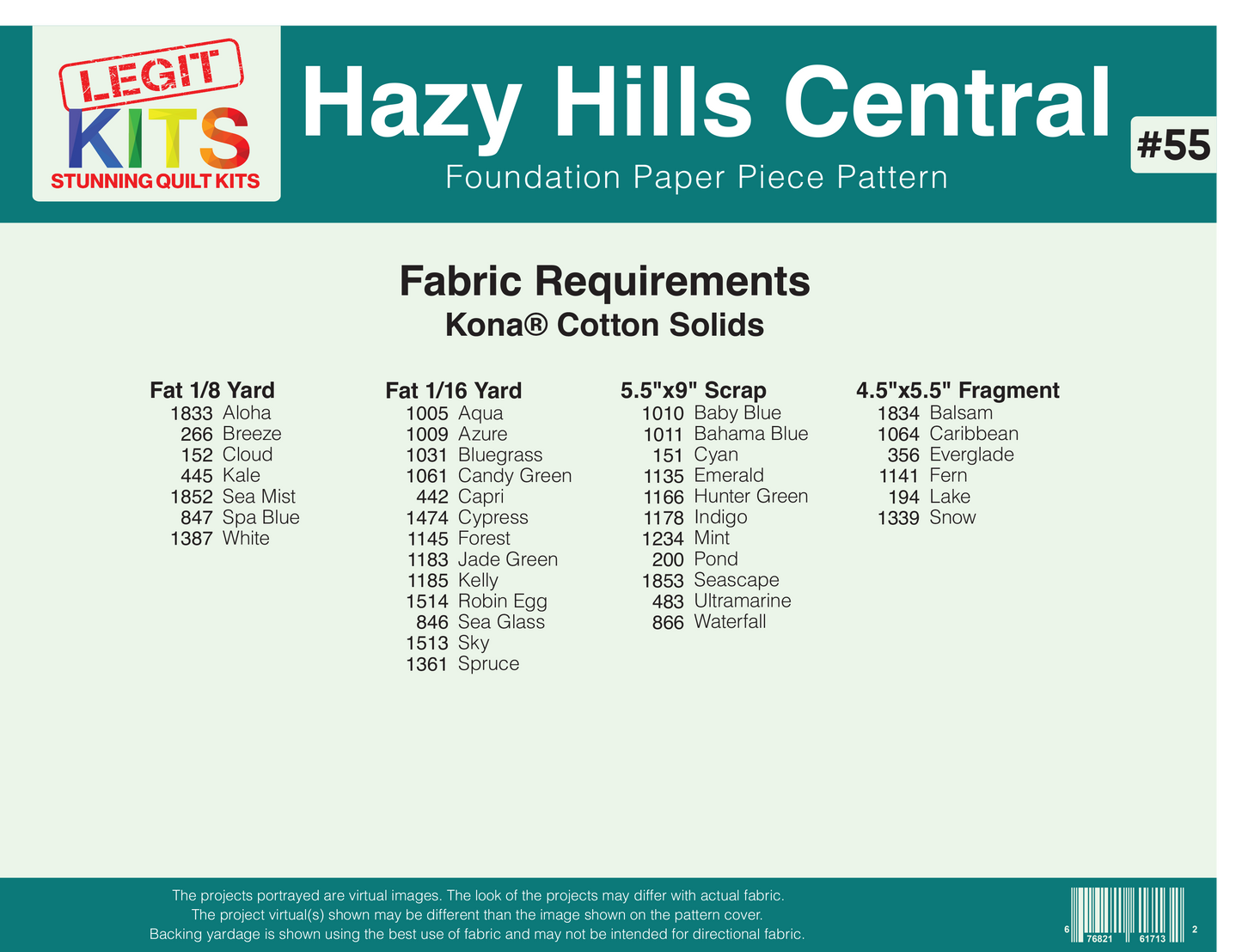 Hazy Hills Central Pattern (CONFETTI)