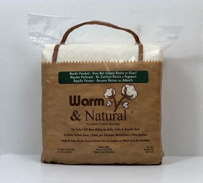Warm & Natural Needled Cotton Batting - Twin (72" x 90")