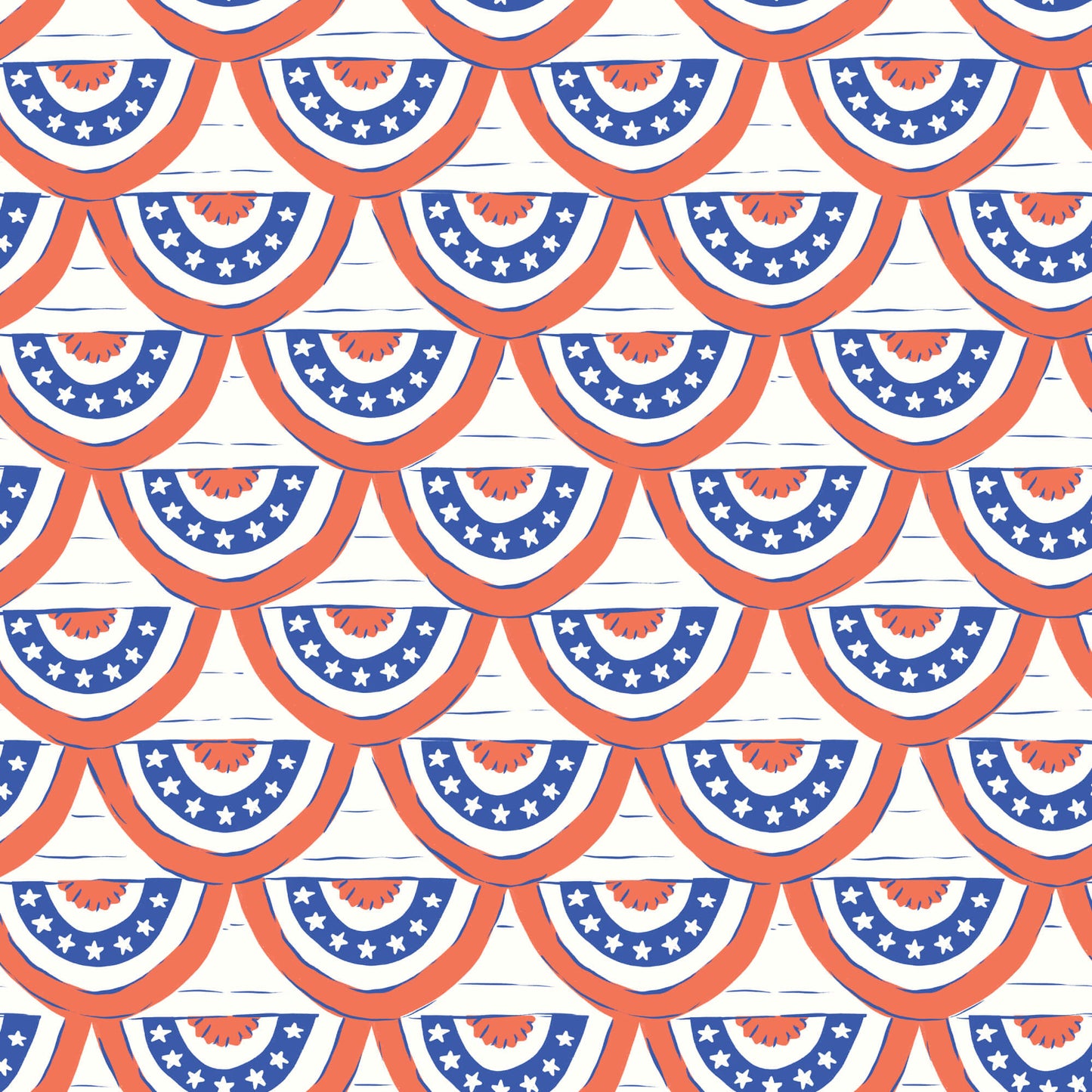 Stars, Stripes & Sun - Red White and Bunting
