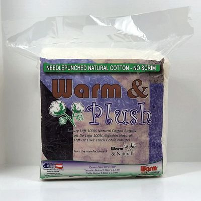 Warm & Plush Luxury Loft 100% Natural Cotton without Scrim - Queen (90" x 108")