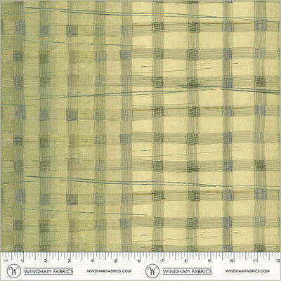 Wild Asparagus Plaid Cotton 43/44 Fabric Per Yard