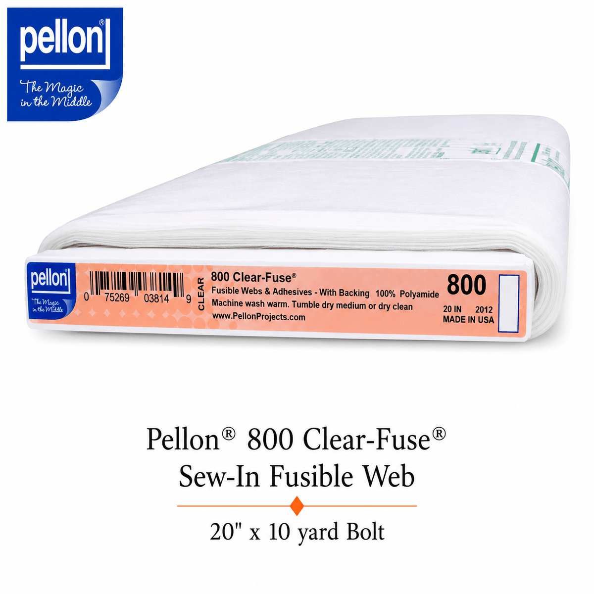 Pellon® 800 Clear-Fuse® 20" x 10 yard Bolt (Clear)