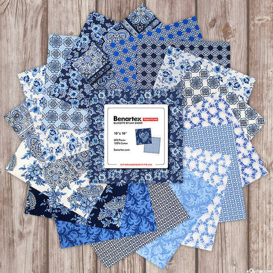 Bluesette by Benartex - 10" Squares (42 Cuts)