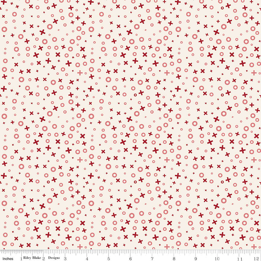 Love You Always - XOs - Cream (3-Yard Pack)