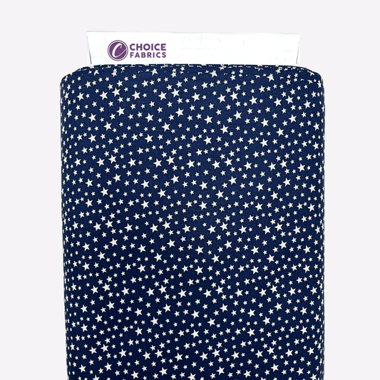 Patriotic Stars 108" Supreme Backings - White Stars on Navy (3-Yard Pack)