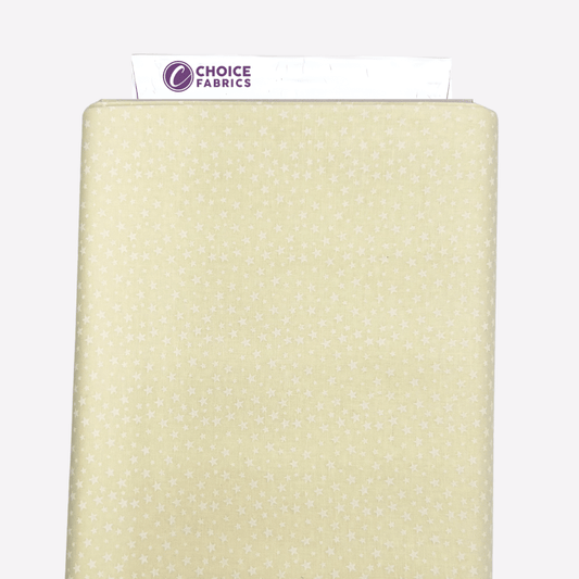 Tone on Tone 108" Supreme Backings - White on Cream - Stars