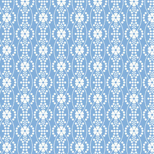 French Romance - Octavia - Blue (3-Yard Pack)