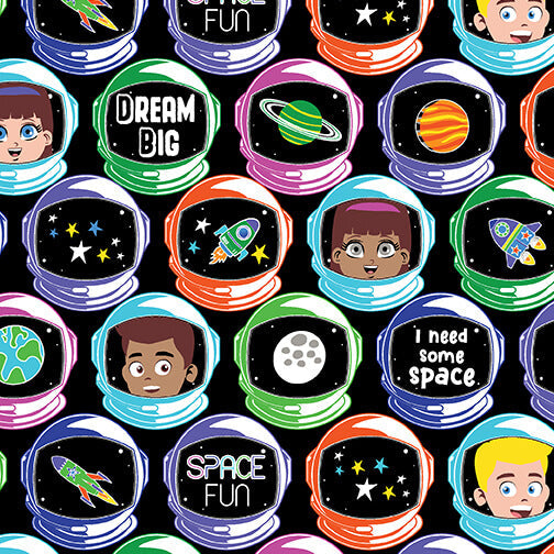 Lift Off - I'm An Astronaut - Black (3-Yard Pack)