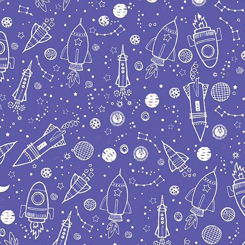 Lift Off - Space Galaxy - Purple