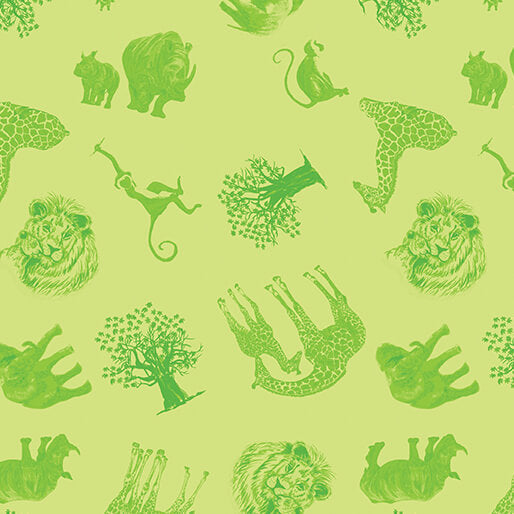 Starlight Safari - Safari Adventure - Lime (3-Yard Pack)
