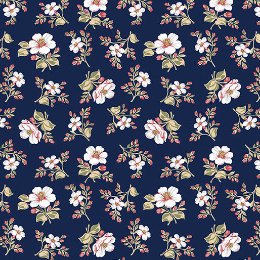 Bandana Medley - Emma - Navy (3-Yard Pack)