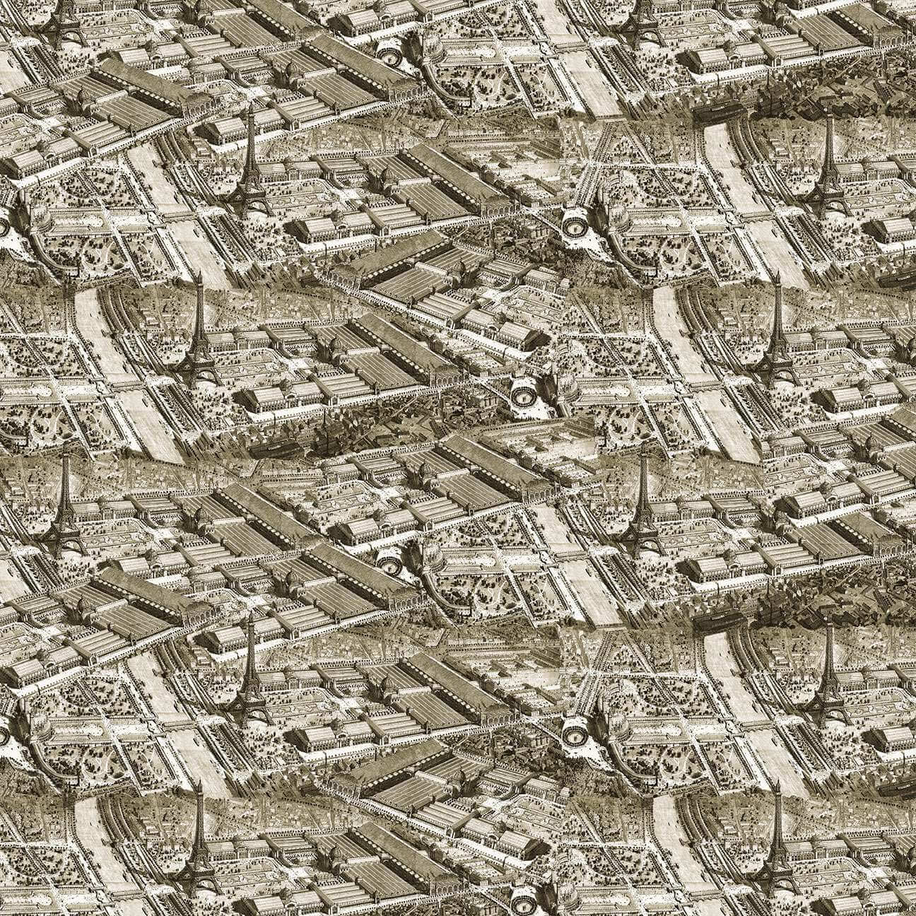 Paris Nights - Map - Sepia