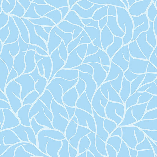 Flora & Fauna: Midnight - Branches - Sky Blue (3-Yard Pack)