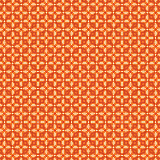 Flora & Fauna: Midnight - Diamonds - Apricot (3-Yard Pack)