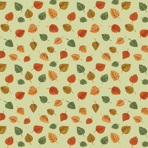 Harvest Gathering - Small Leaves - Light Green