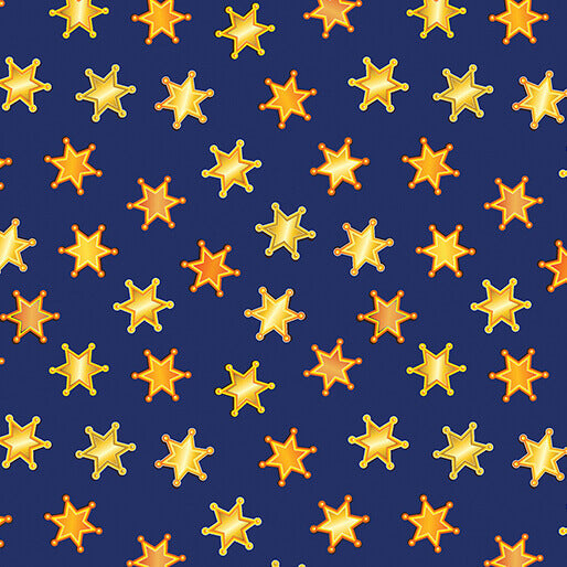 Lil' Buckaroos - Western Stars - Navy (3-Yard Pack)