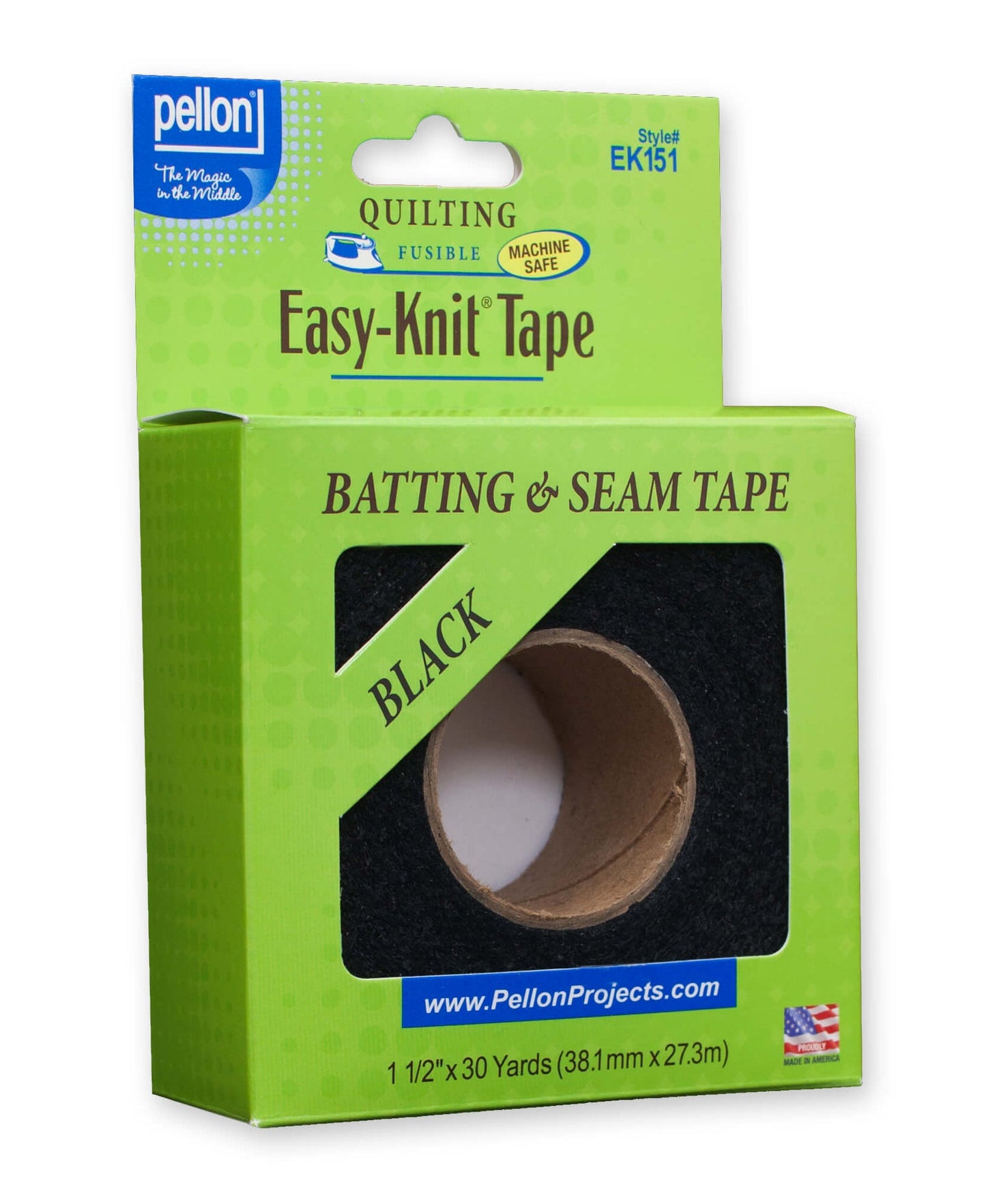 Pellon® Easy-Knit® Fusible Tape – 1.5" x 30 Yard Package – Black