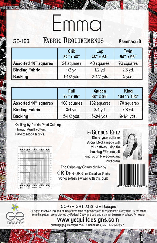 Emma - 10" Square Pattern 188