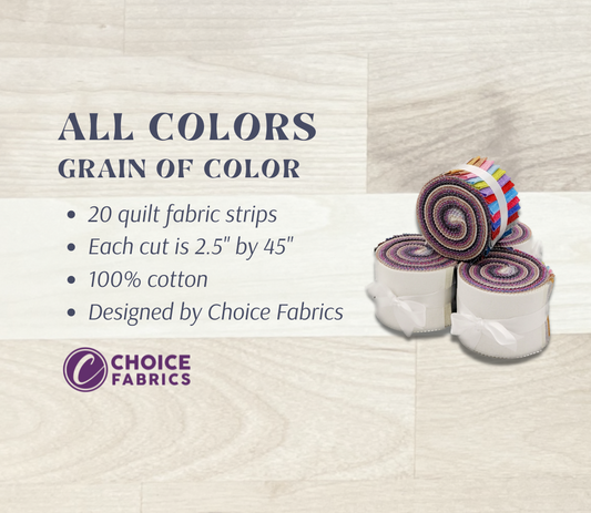 Grain of Color - 2.5" Roll - All Colors (20 cuts)