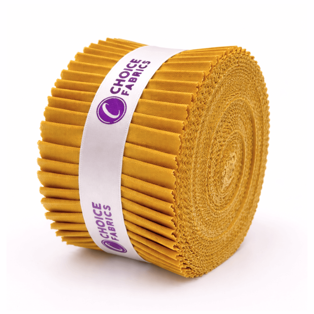 Supreme Solids - 2.5" Roll - Golden Rod (40 Strips)