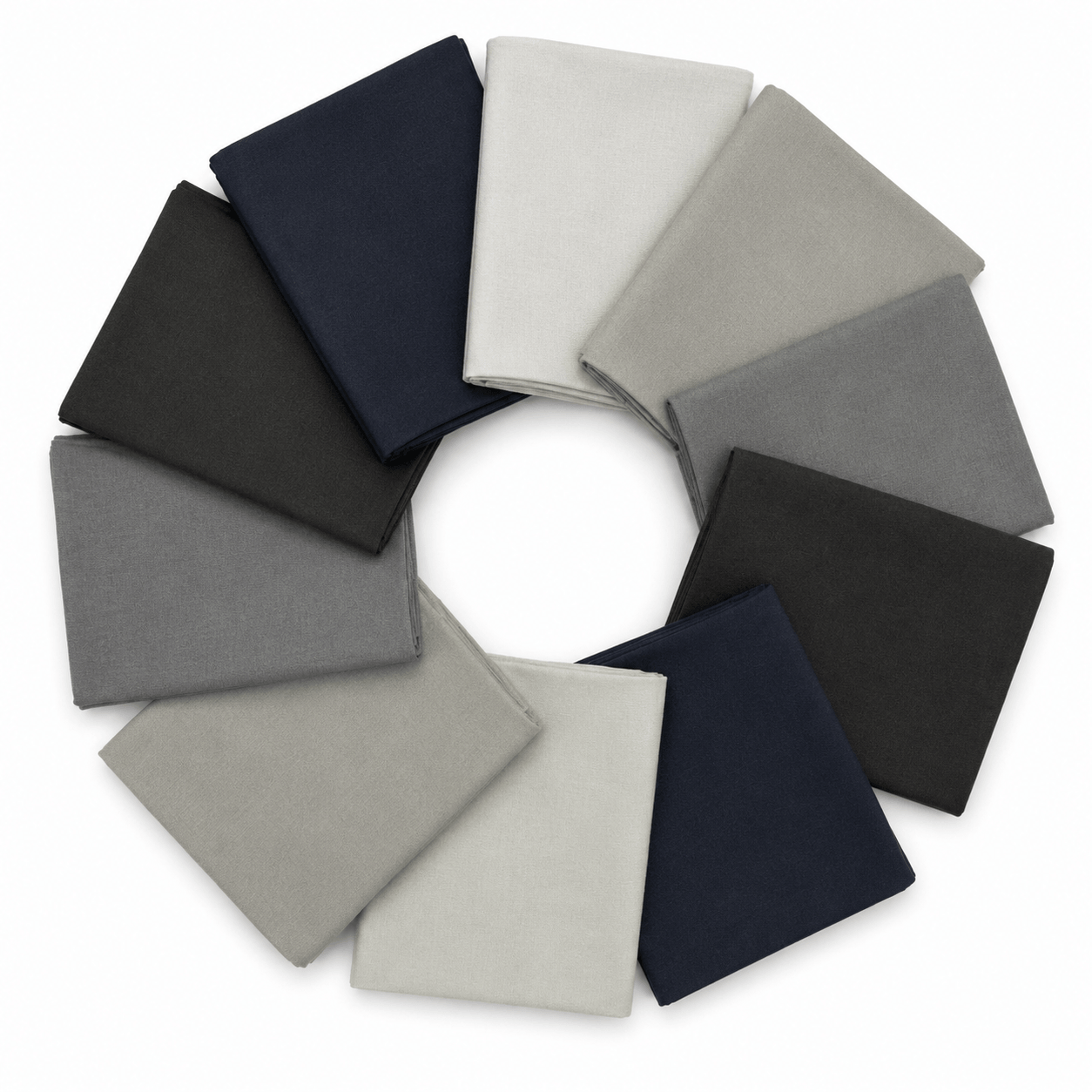 Supreme Solids - Fat Quarter Bundle - 10 pack (Thunderstorm Clouds)