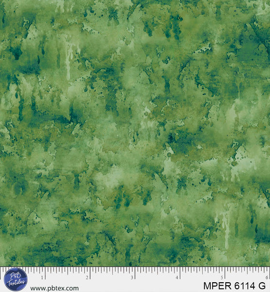 Green Meadow Perch MPER-6114-G Cotton 44/45 Fabric Per Yard