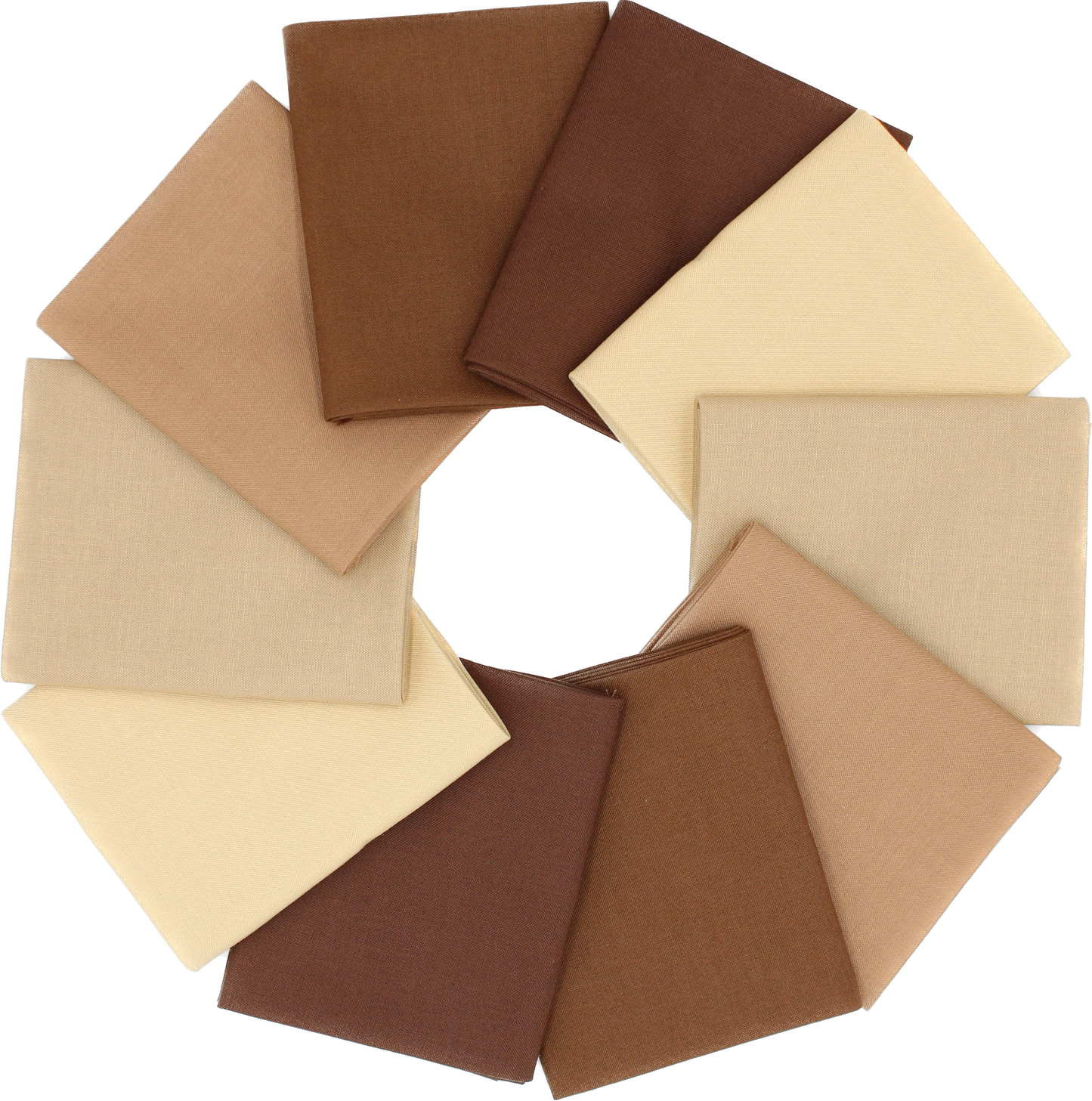 Supreme Solids - Fat Quarter Bundle - 10 pack (Shades of Brown)
