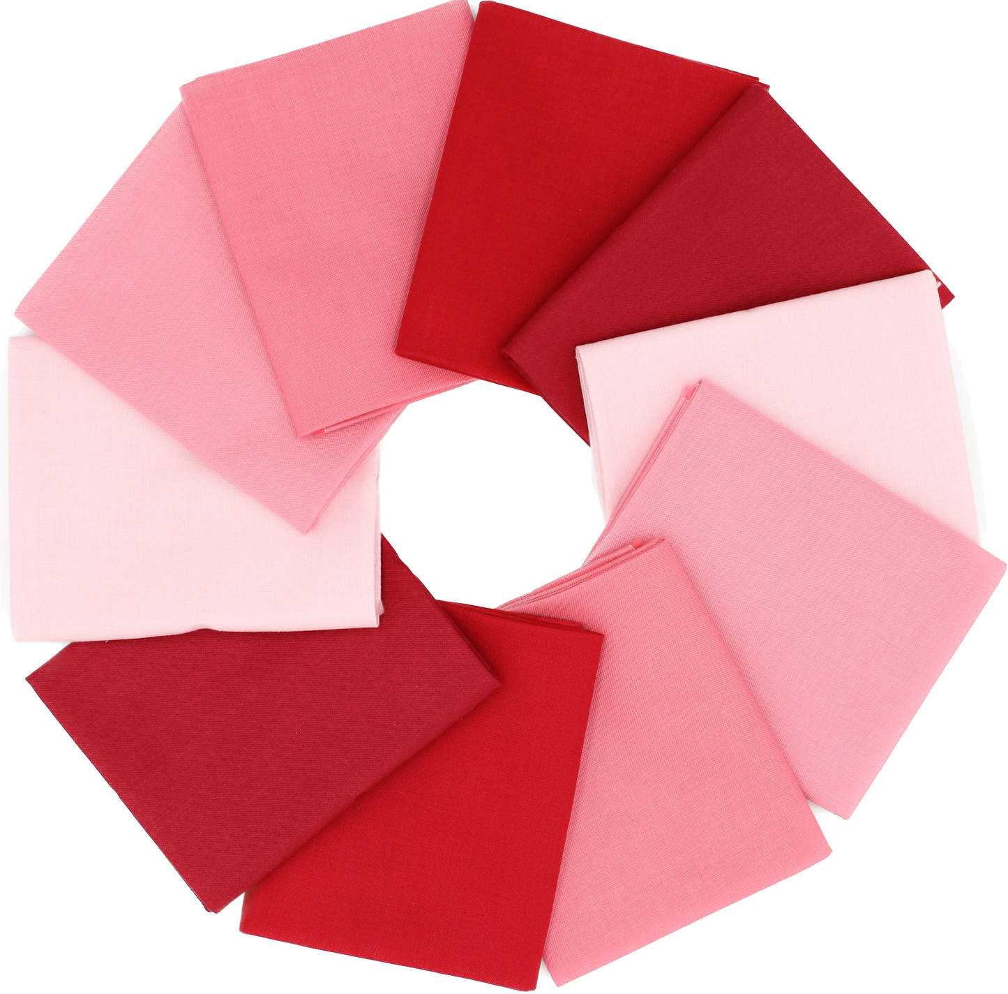 Supreme Solids - Fat Quarter Bundle - 10 pack (Shades of Pink & Red)
