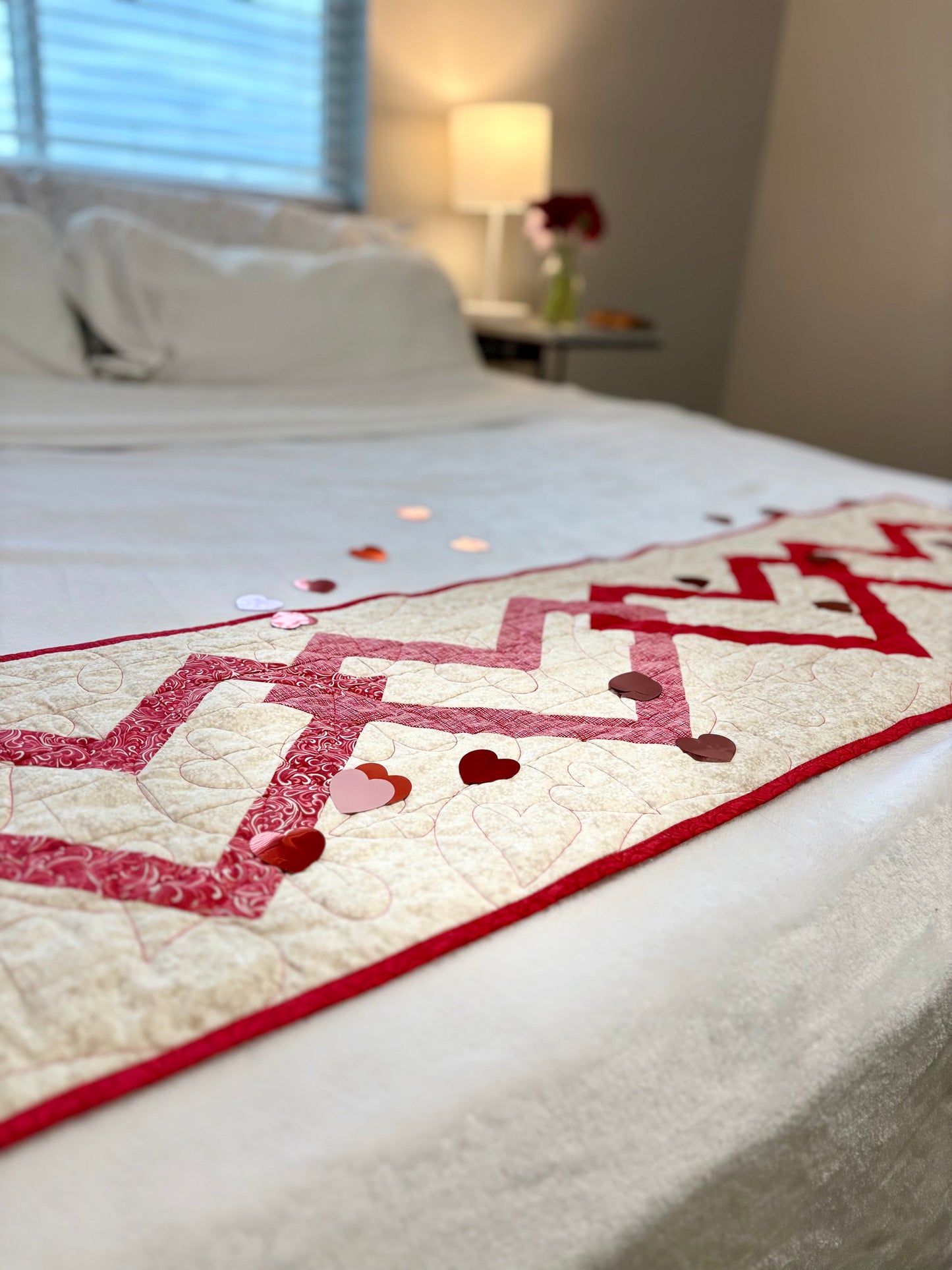 Linked Hearts Quilted Table Runner Kit