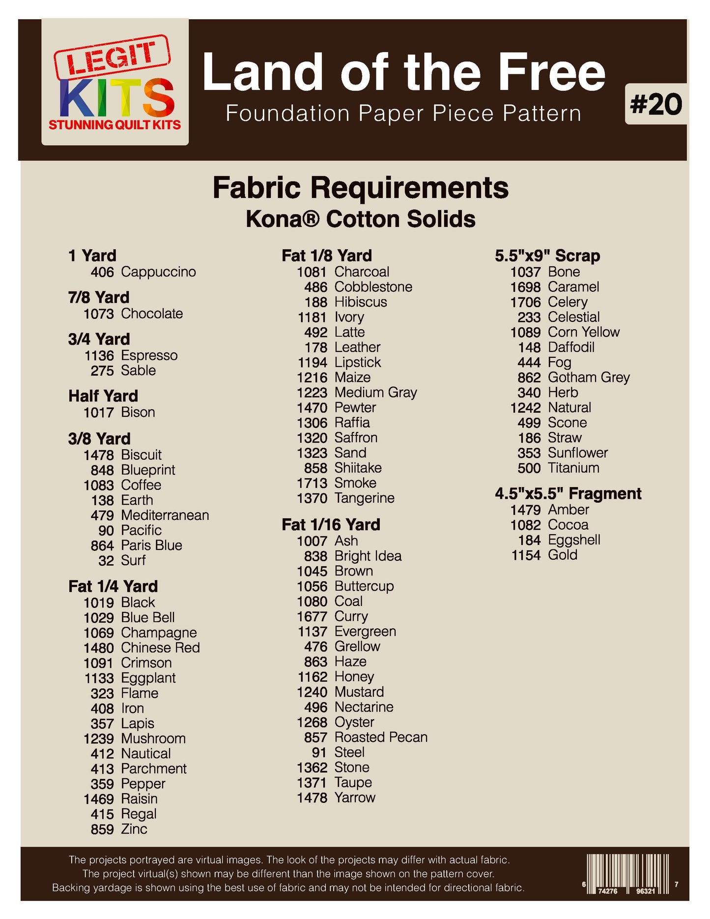 Land of the Free Pattern