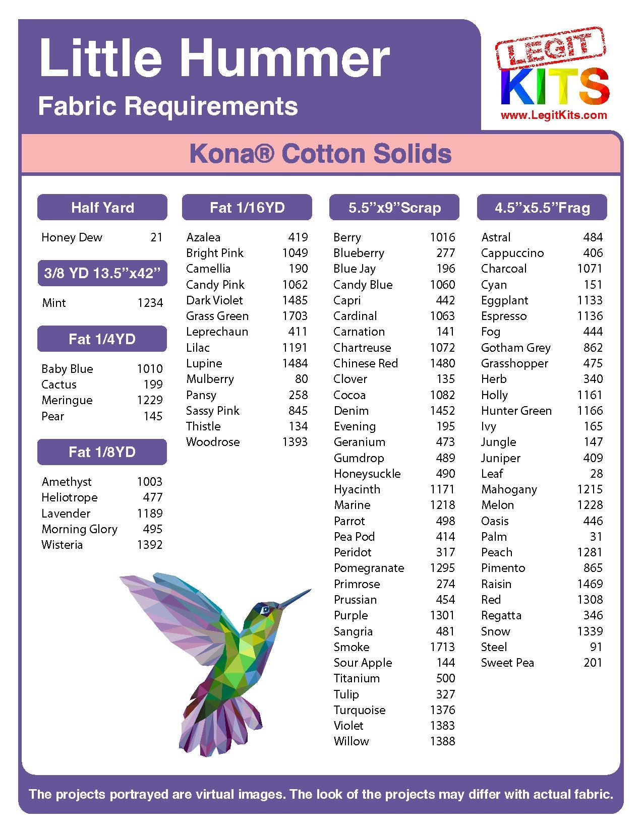 Little Hummer Quilt Kit