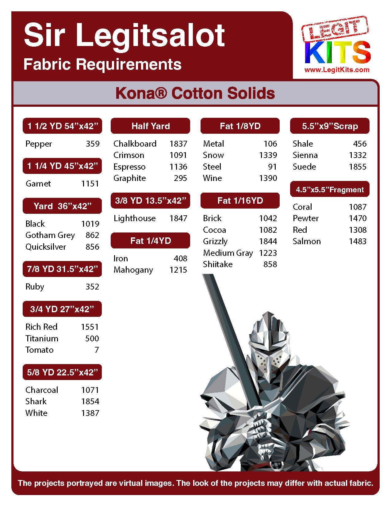 Sir Legitsalot Pattern