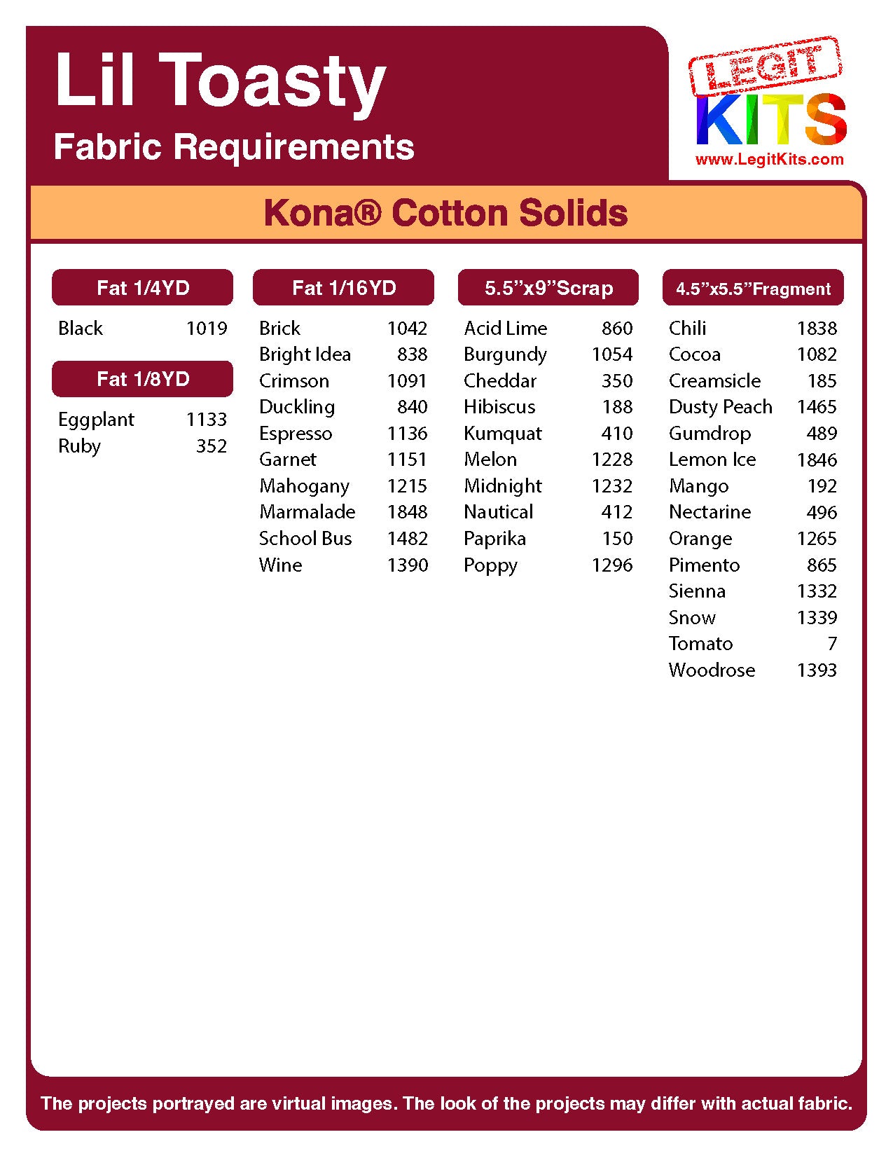 Lil Toasty Quilt Kit