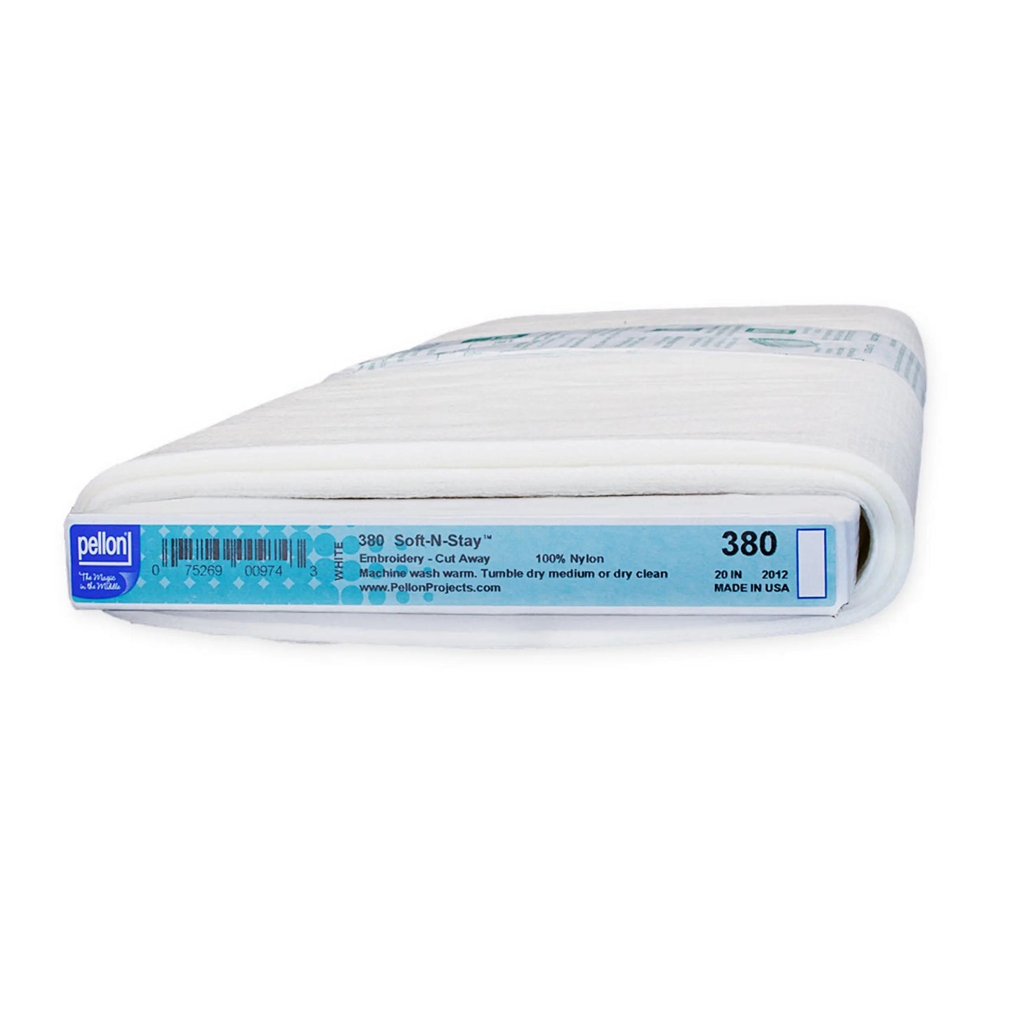 Pellon® 380 Soft-N-Stay™ Sew-In Stabilizer 20" x 10 yard Bolt (White)