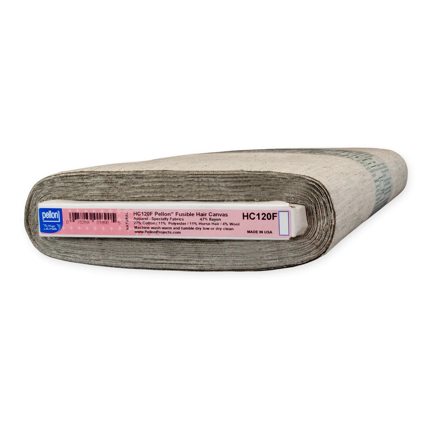 Pellon® HC120F Fusible Hair Canvas Interfacing 21" x 10 yard Bolt (Natural)