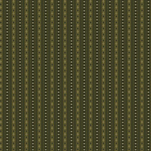Colorful Coordinates & Stashing - Dotted Stripe - Green
