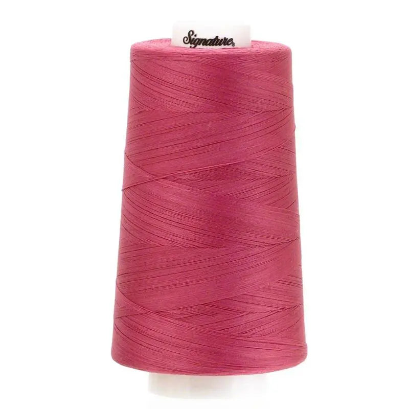 Signature 40 wt Cotton Quilting Thread 3,000 yd Cone - Rose