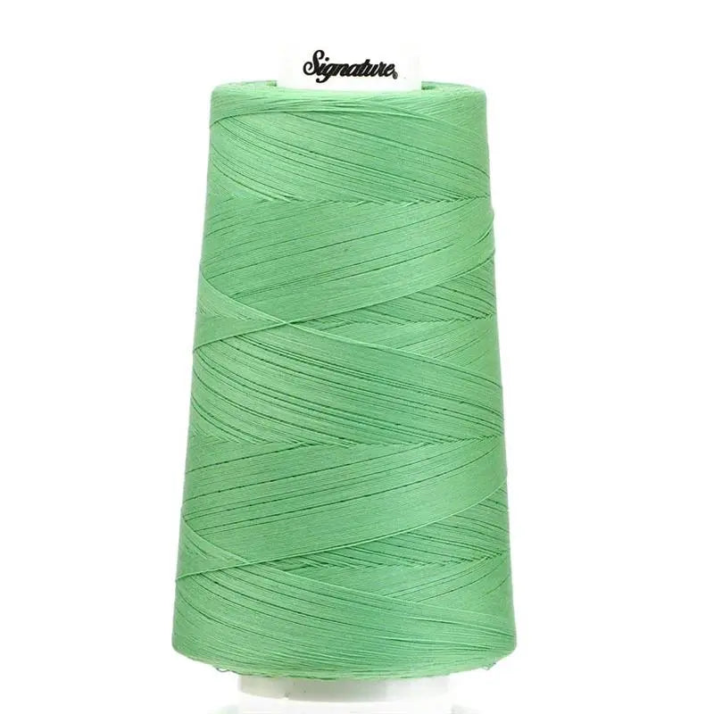 Signature 40 wt Cotton Quilting Thread 3,000 yd Cone - Mint