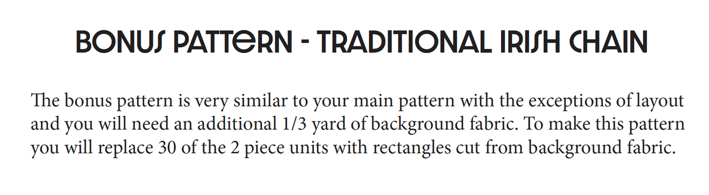 Shamrocks Table Runner Pattern