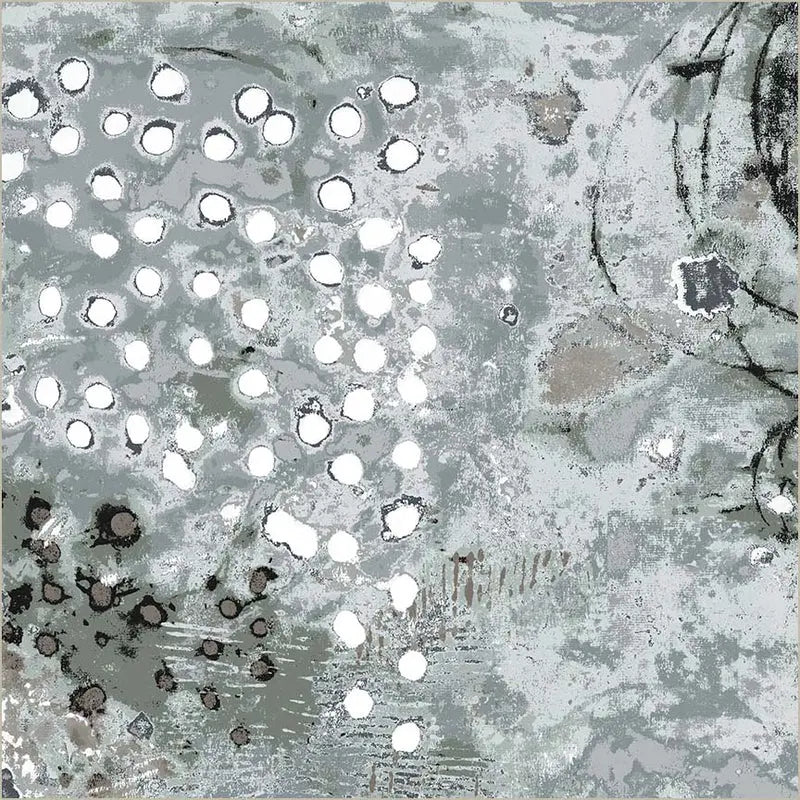 Spotted Graffiti Snowball Cotton Wideback Fabric per yard
