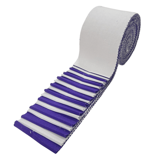 Supreme Solids - 2.5" Roll - Purple & White (20 cuts)