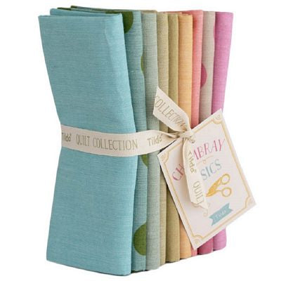 Tilda Seasonal Chambray Fat Quarter Bundle - Spring Pastels