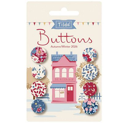 Tilda Village Life Winter Buttons