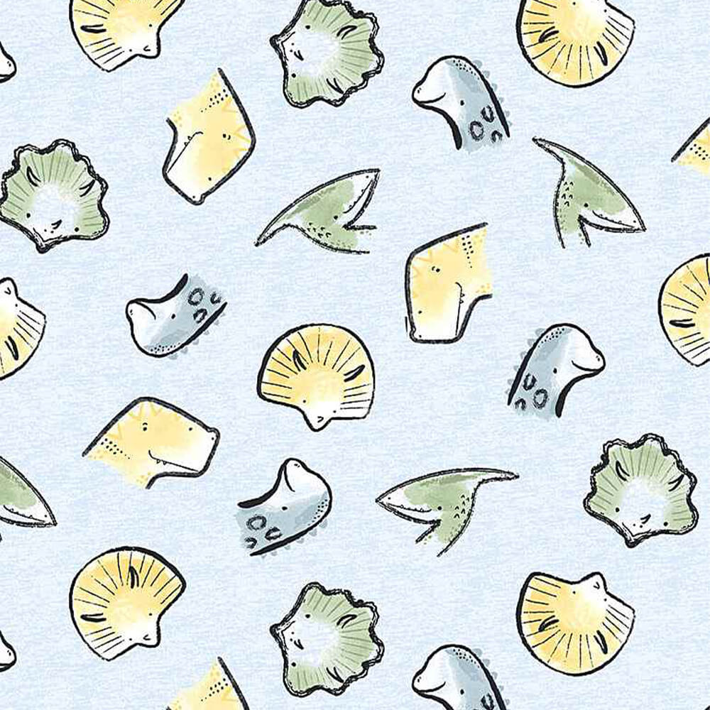 Dino-Roar - Head Sketches - Sky (3-Yard Pack)