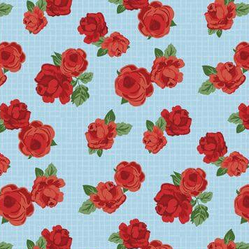 Summertime Daydream - Florals All Over - Light Blue (3-Yard Pack)
