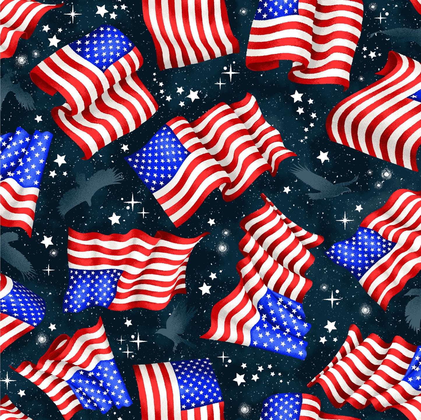 Red White & Blue - Flags and Stars