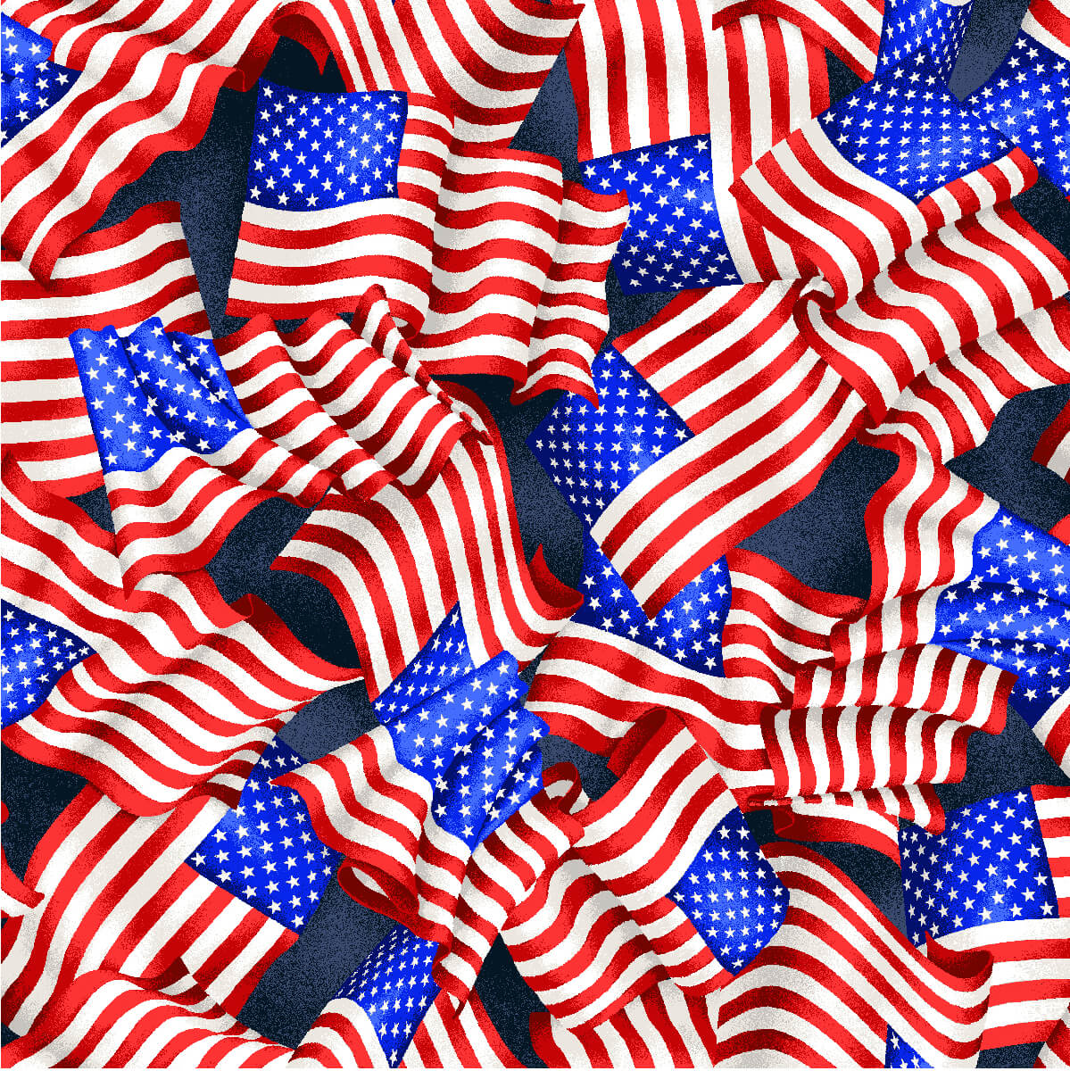 Red White & Blue - USA Flag (3-Yard Pack)