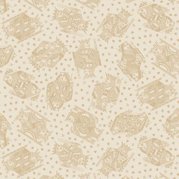 Full House - Royal Playing Cards - Beige (3-Yard Pack)