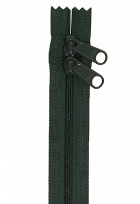 30" Double-Slide Handbag Zipper, Hemlock