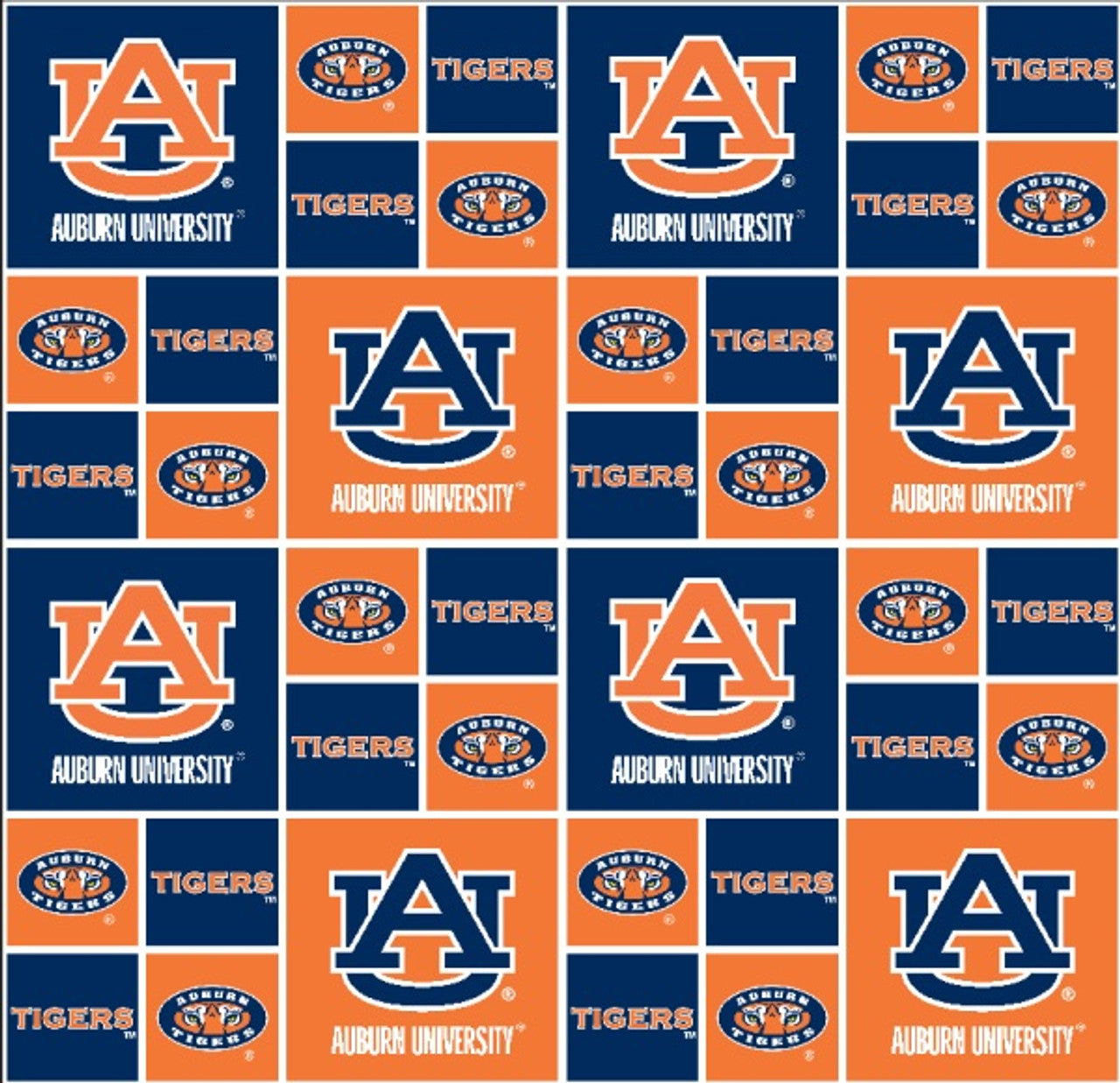 Auburn Tigers - Geometric (3-Yard Pack)